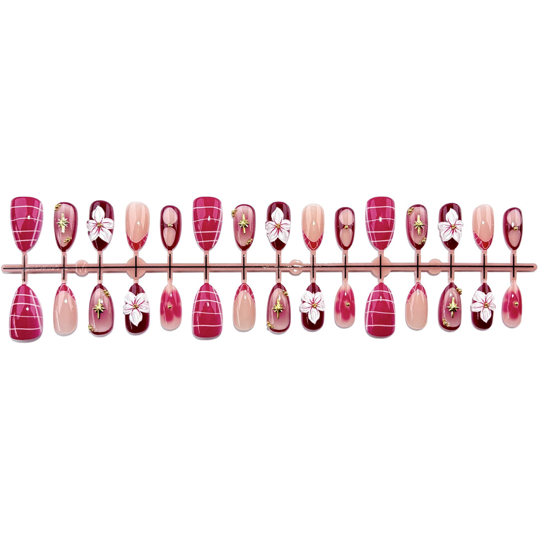 Blumen Design Press-On Nagel Set