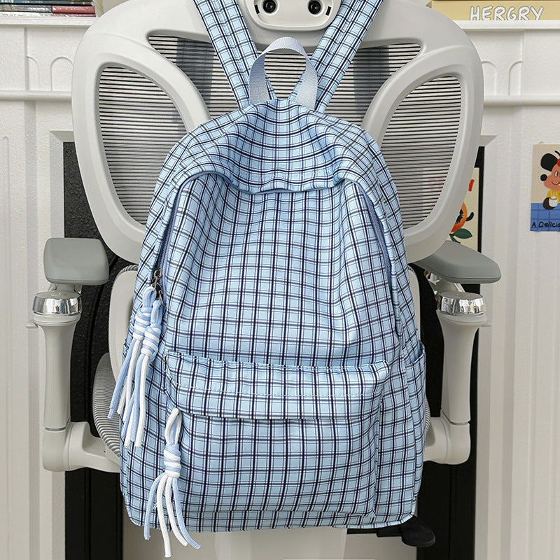 Funktionaler Kariert Rucksack