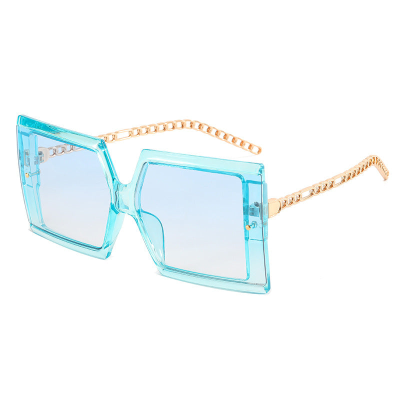 Damen elegante oversized Sonnenbrille mit quadratischem Rahmen Karnz