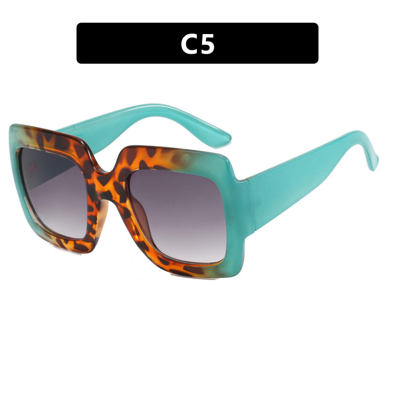 Damen oversized Sonnenbrille mit quadratischen Rahmen und UV-Schutz Karnz