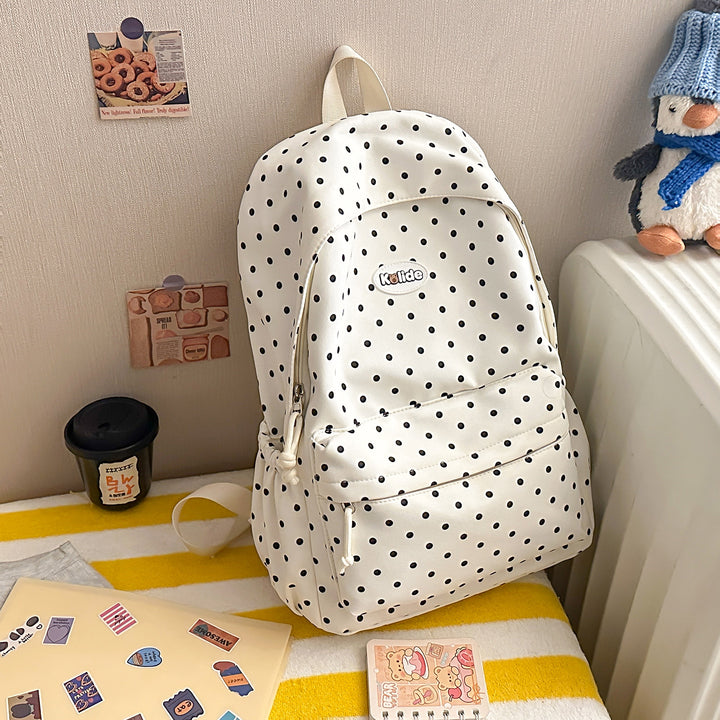 Stilvolle Punktmuster Leichte Rucksack Karnz