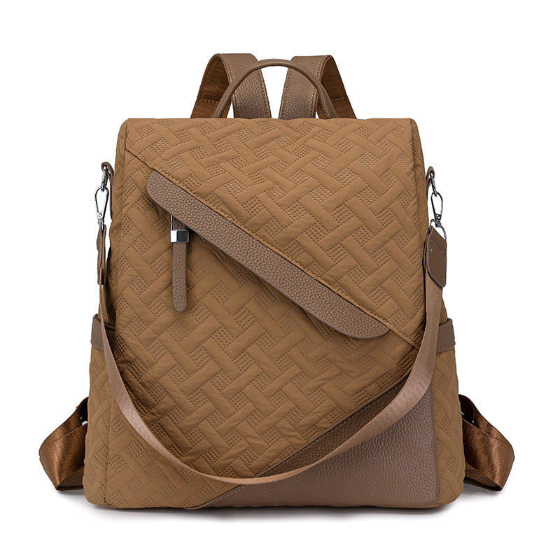 Elegante Strukturierte Leder Rucksack Karnz