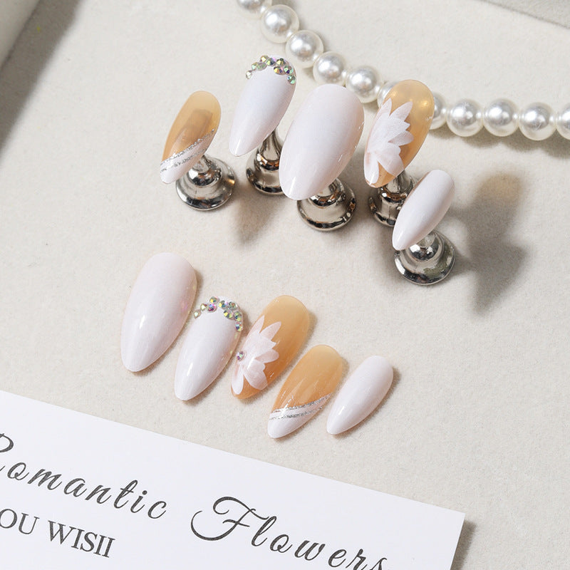 Elegantes botanisches Themen-Presse-Nagelset Karnz