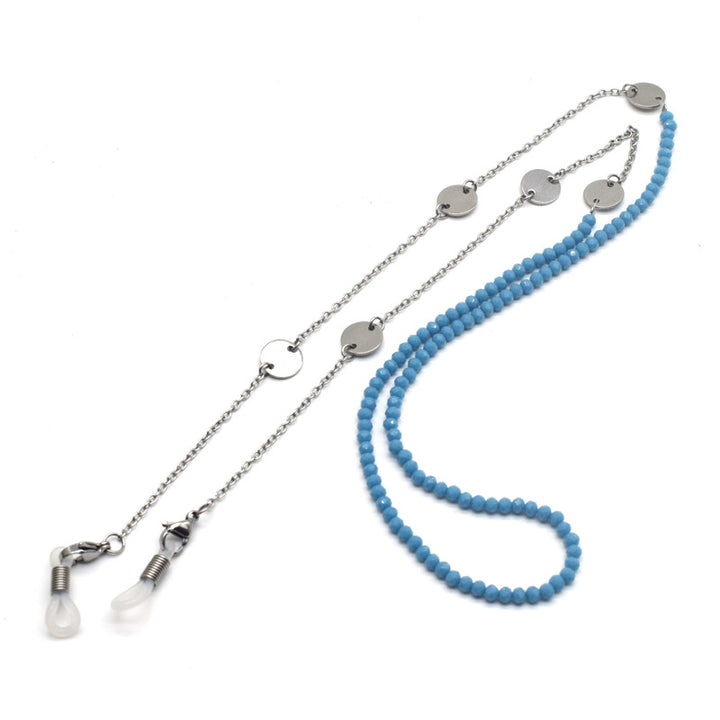 Multi-Detail Perlen Brillenband Karnz