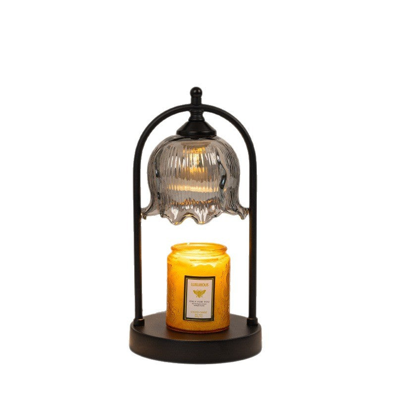 Elegante Glas Tischlampe
