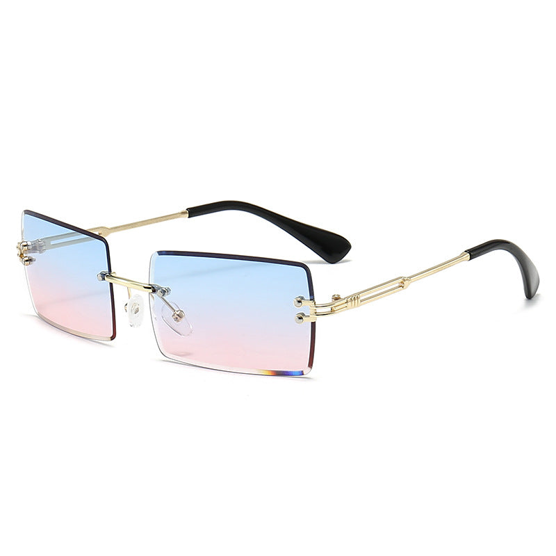 Futuristische Rechteckrahmen Sonnenbrille