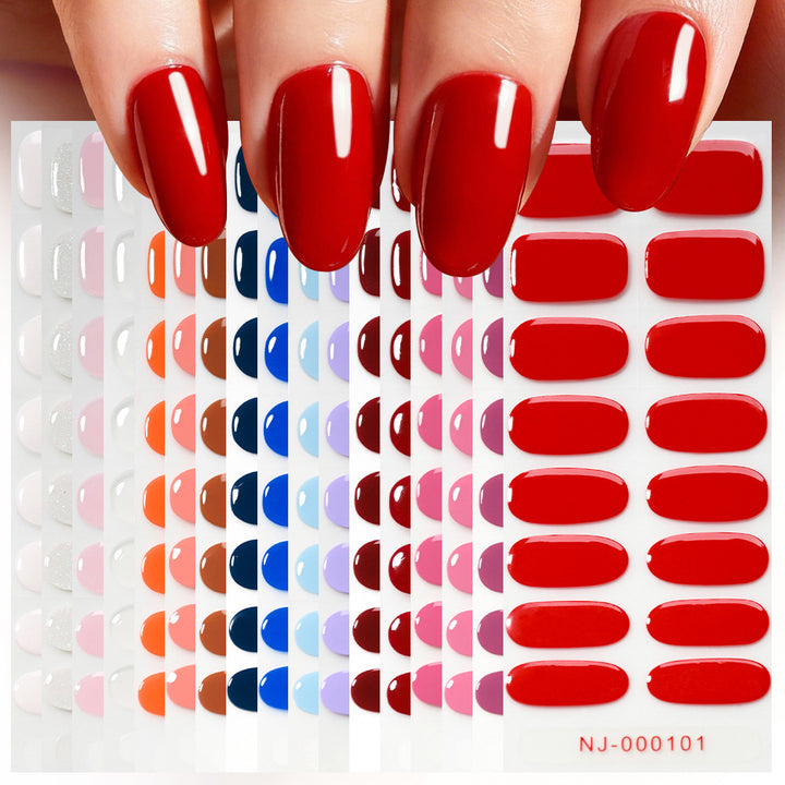 Hochglänzende Gel-Nagel-Wraps
