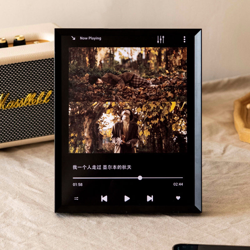 Eleganter Holz-Multimedia-Displayrahmen für Zuhause