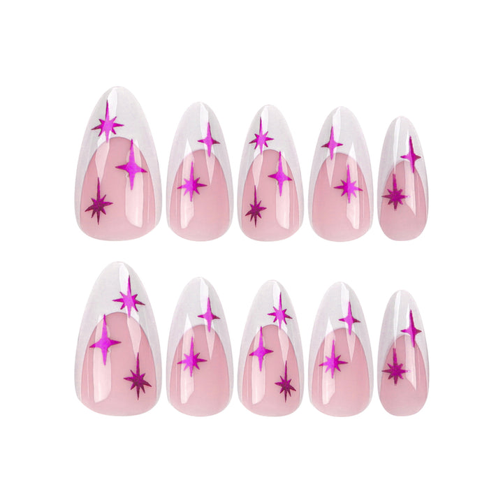 Kunstvolle Stiletto-Nägel mit modernem Design und Glitzerdetails Karnz