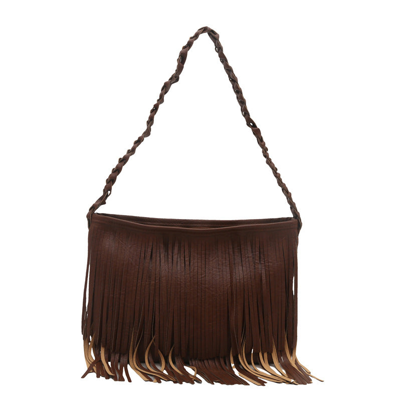 Bohemian Fransen Schultertasche Karnz