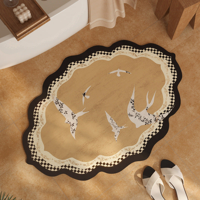 Elegante Vintage Blumenmuster Bereichsmatte
