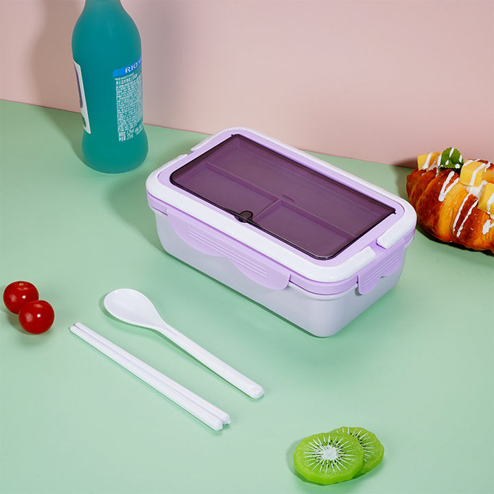 Mehrkammer-Lunchbox mit Besteck