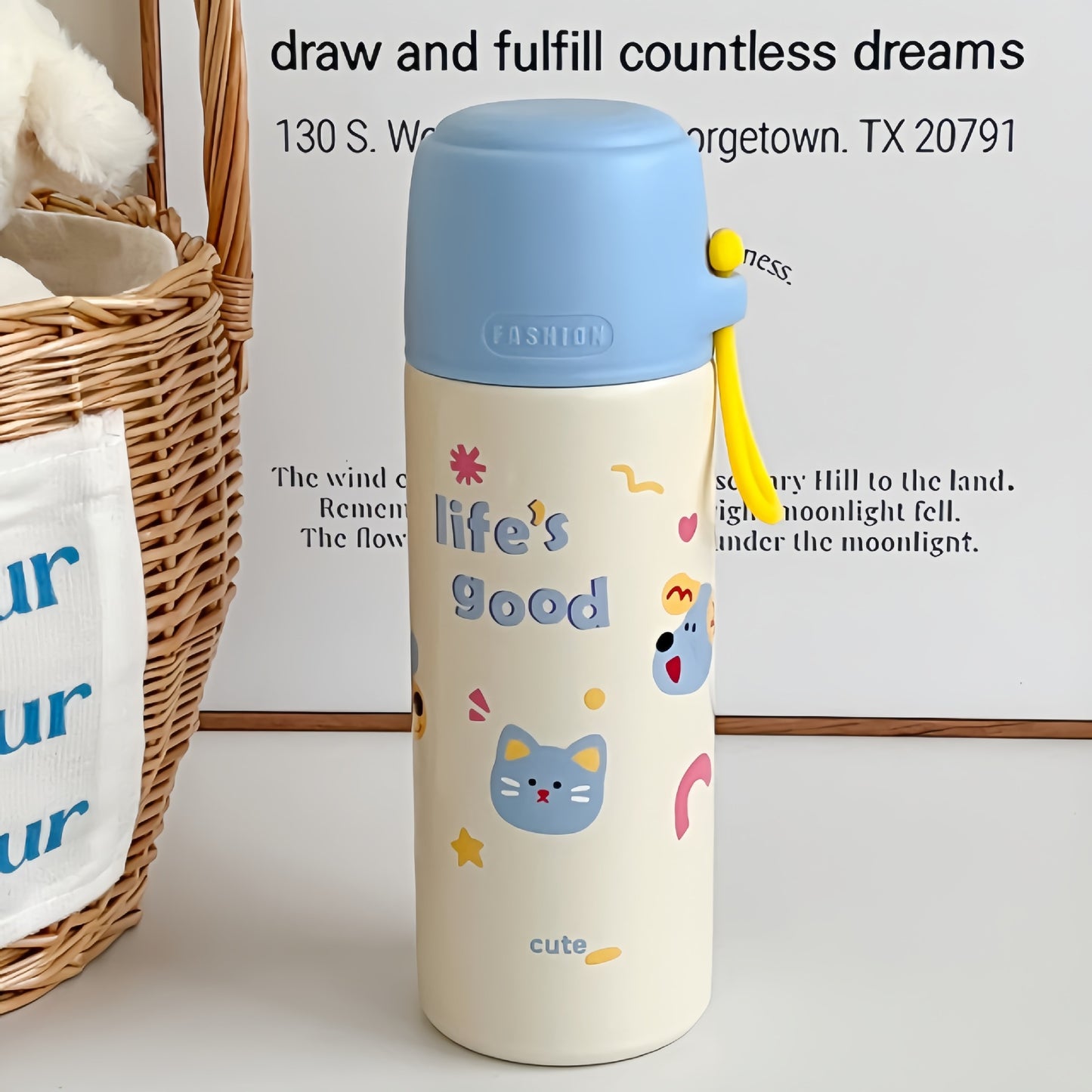 Damen Isolierte Trinkflasche mit verspieltem Design Karnz