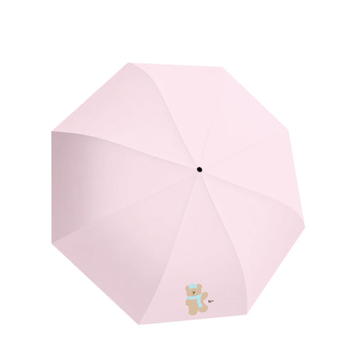 Damen Kinderfreundlicher Regenschirm mit lustigem Bärenmotiv Karnz