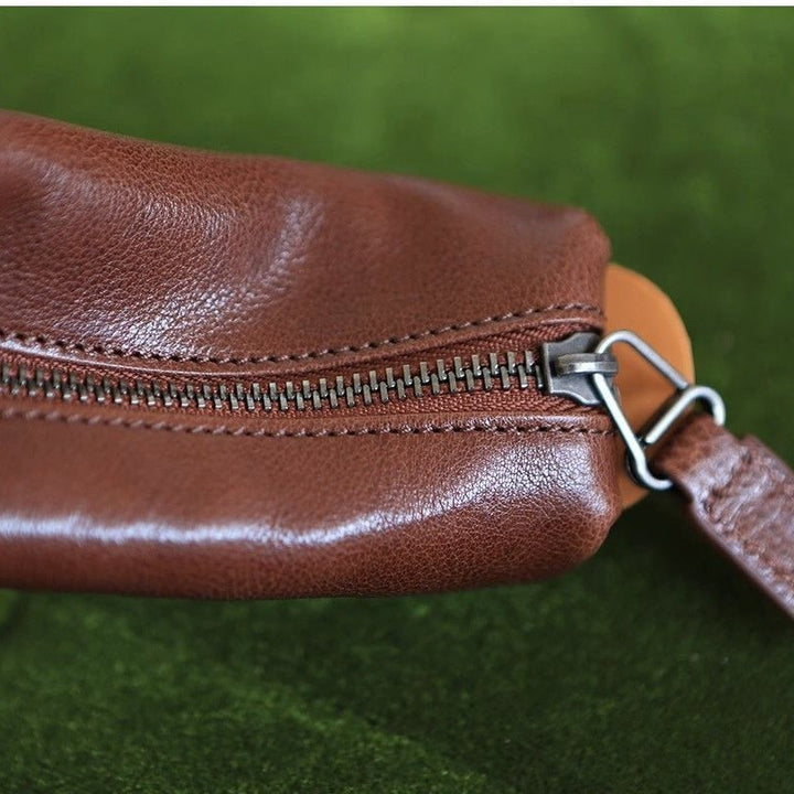 Stylische Reißverschluss Leder Bleistiftetui Karnz
