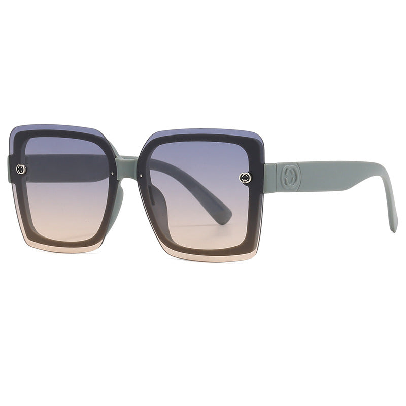 Damen oversized quadratische Sonnenbrille mit elegantem Rahmen Karnz