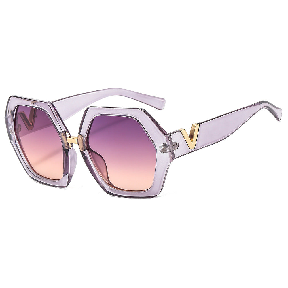 Damen elegante Sonnenbrille mit funkelndem Rahmen Karnz
