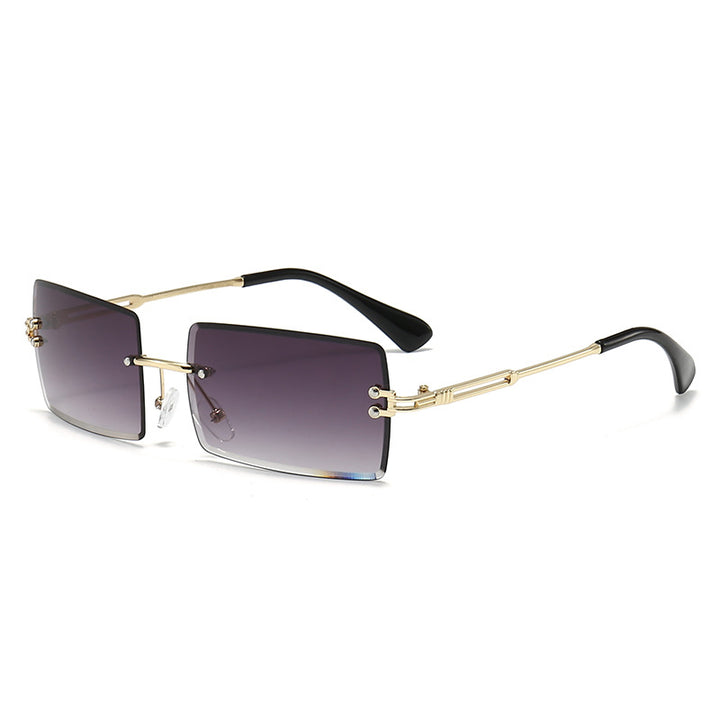 Futuristische Rechteckrahmen Sonnenbrille