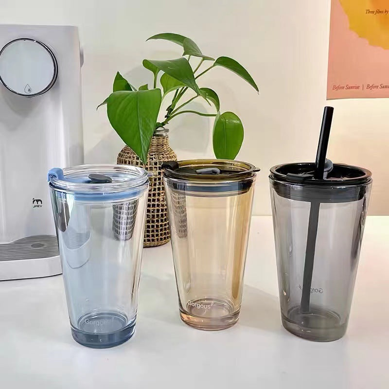 Damen Wiederverwendbarer Trinkbecher mit hochwertigem Silikonüberzug Karnz