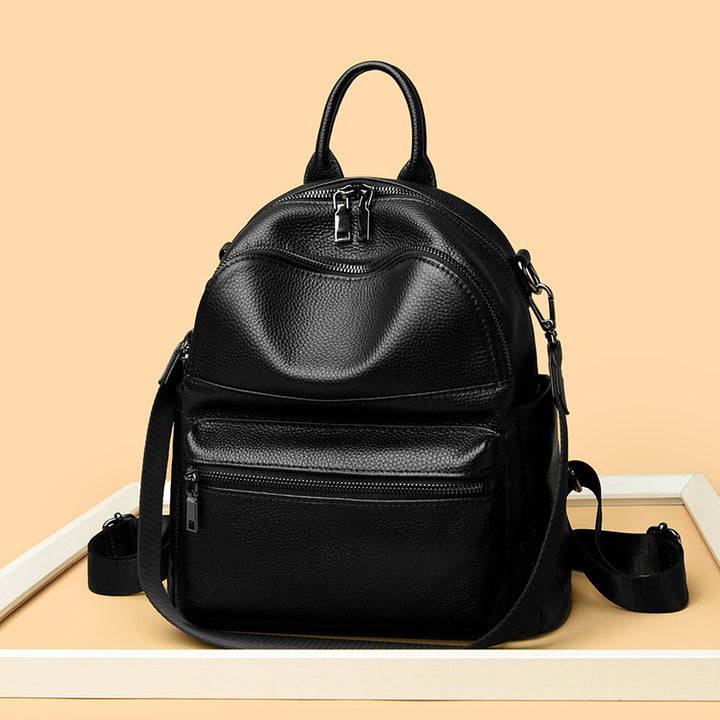 Premium Leder Multi-Taschen Rucksack Karnz