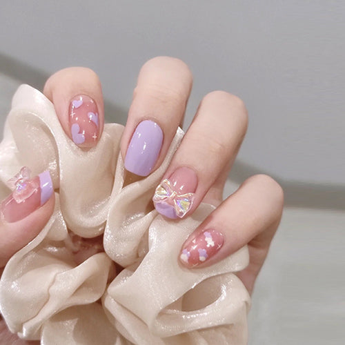 Stylisches dekoratives Press-On-NagelSet