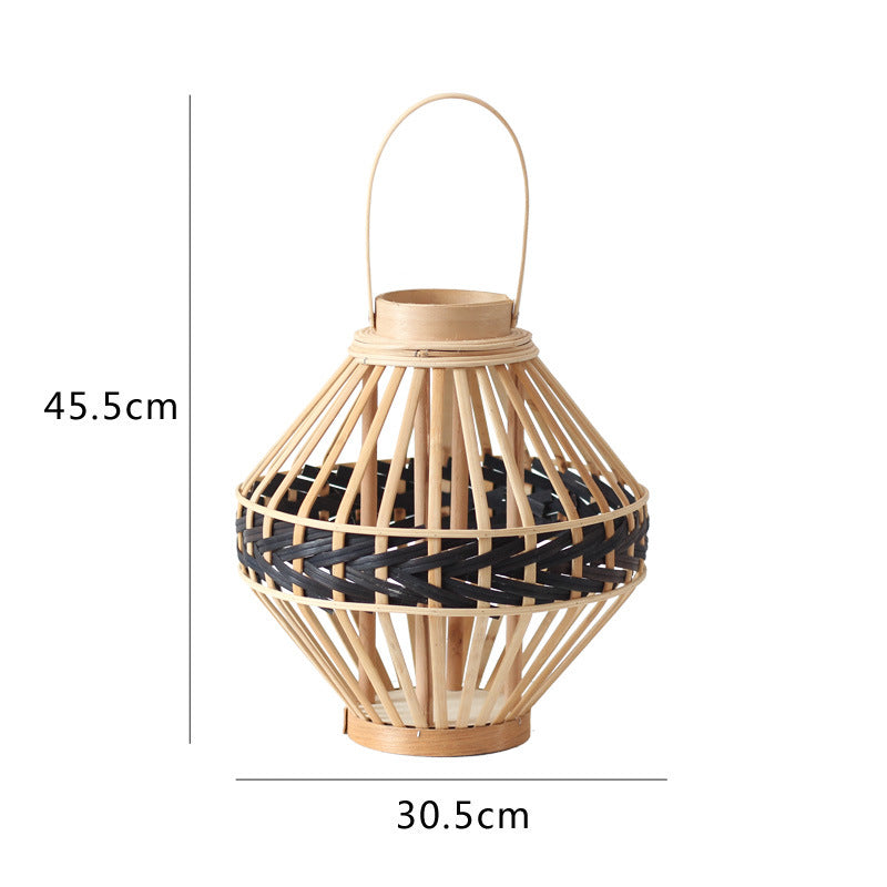 Dekorative Rattan-Laterne Karnz