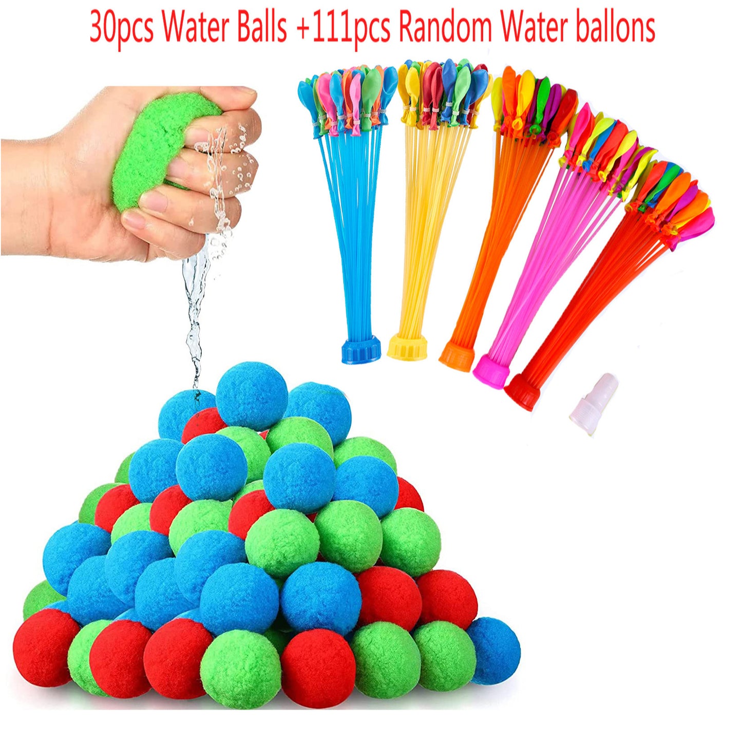 Unisex Wasserballons und weiche Wasserbälle Set Karnz