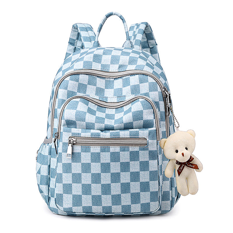 Schachbrettmuster Rucksack Karnz