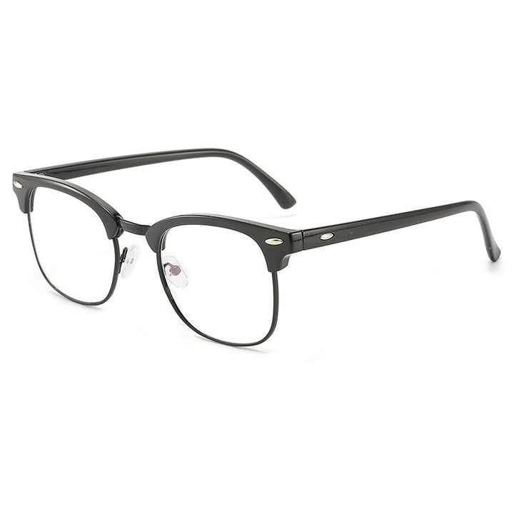 Damen modische Retro-Sonnenbrille mit metallischem Rahmen Karnz