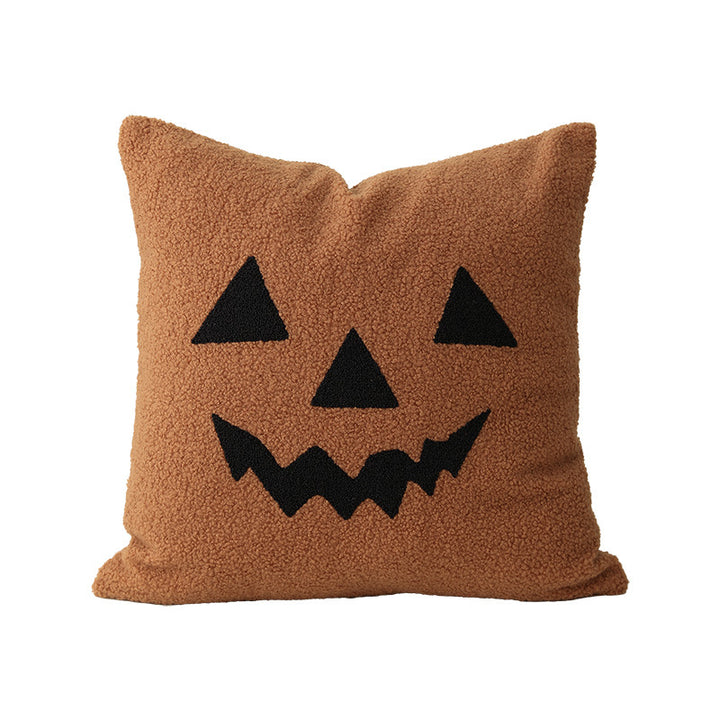 Dekorativer Halloween-Kissenbezug mit gesticktem Gespenst