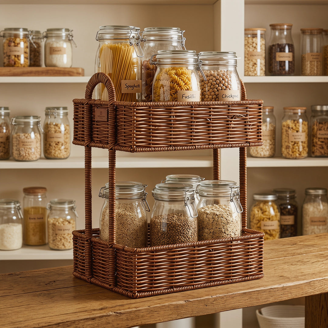 Badezimmer-Regal Ganz Aus Rattan Karnz