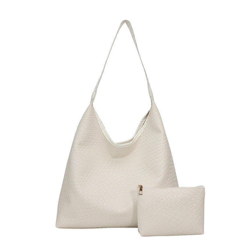 Elegante strukturiert Leder Hobo Handtasche Karnz