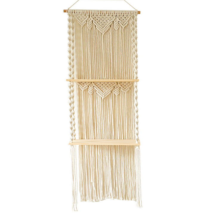 Macramé Wandhängendes Regal-Organizer Karnz