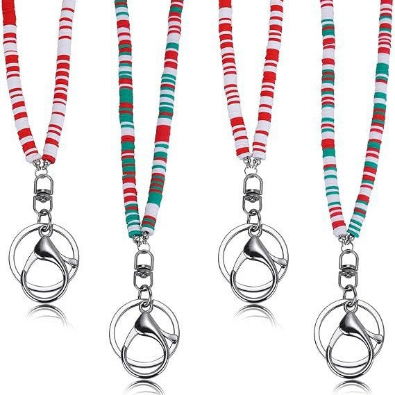 Bunte Perlen ID Badge Halter Lanyard Karnz