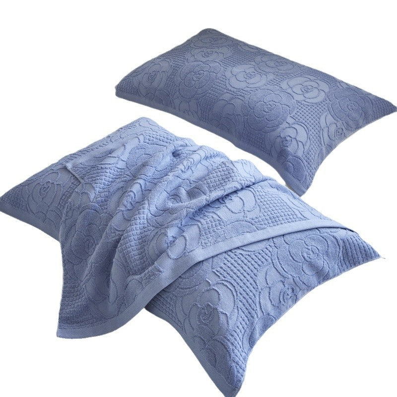 Luxus Jacquard Baumwolle Handtuch Kissenbezug Set