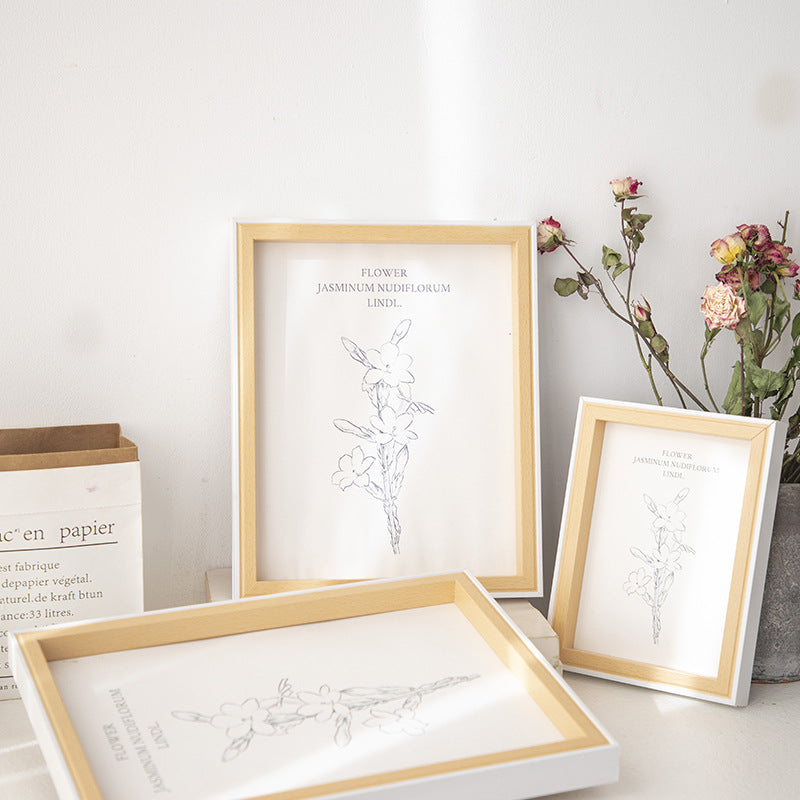 Eleganter floraler Kunstdruckrahmen