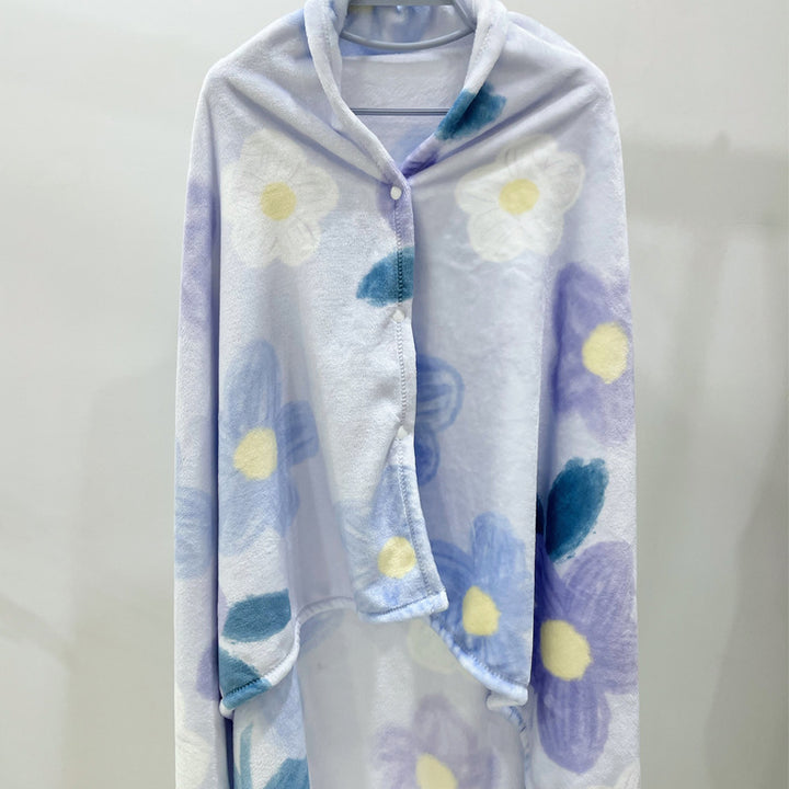 Gemütliche Fleece-Kapuzen-Decke
