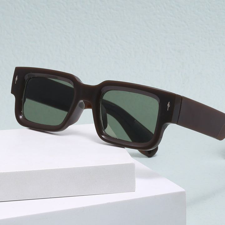 Damen Modische rechteckige Sonnenbrille mit hochwertigen Gläsern Karnz