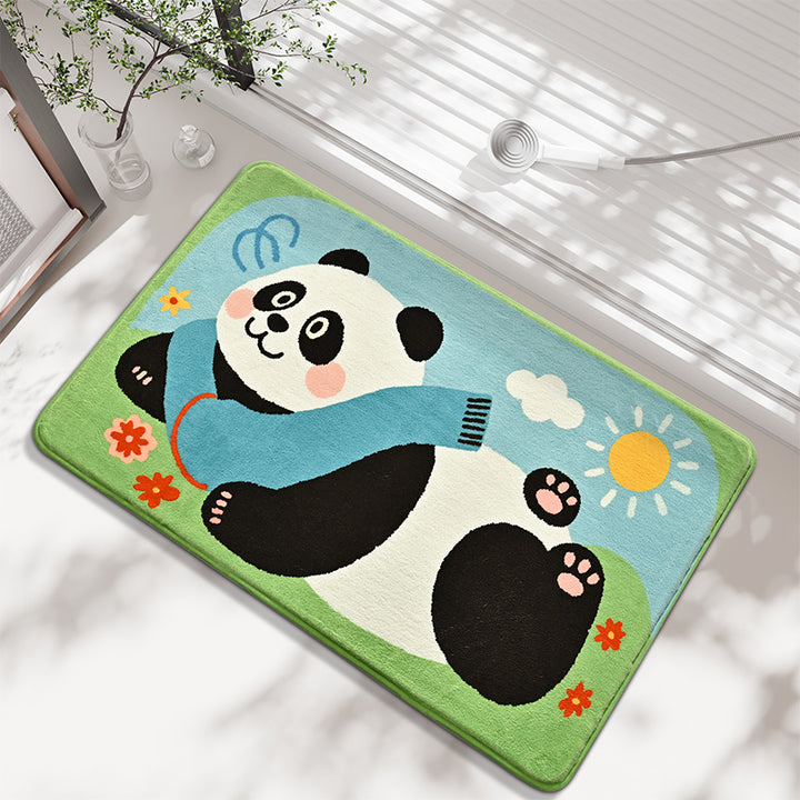 Cartoon Panda Badematte Karnz