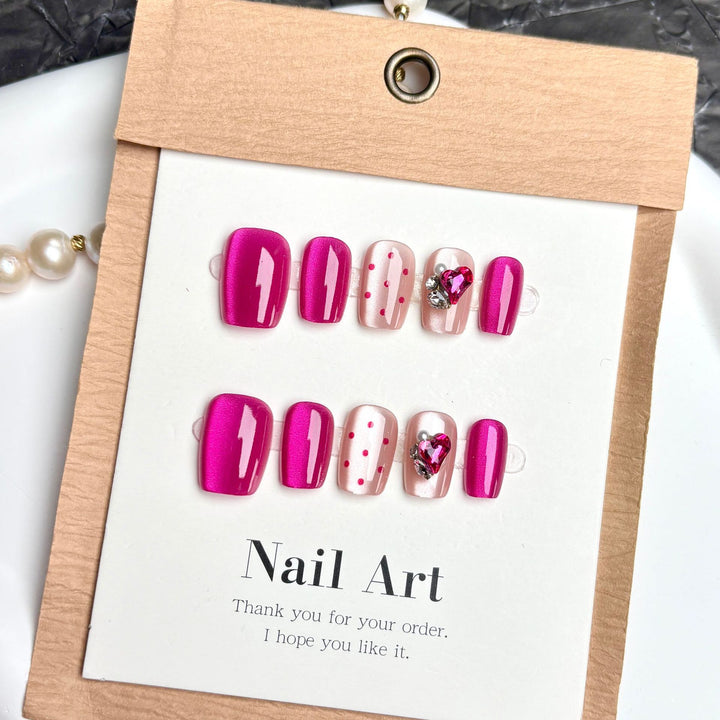 Stylisches Dekoratives Press-On Nagelset