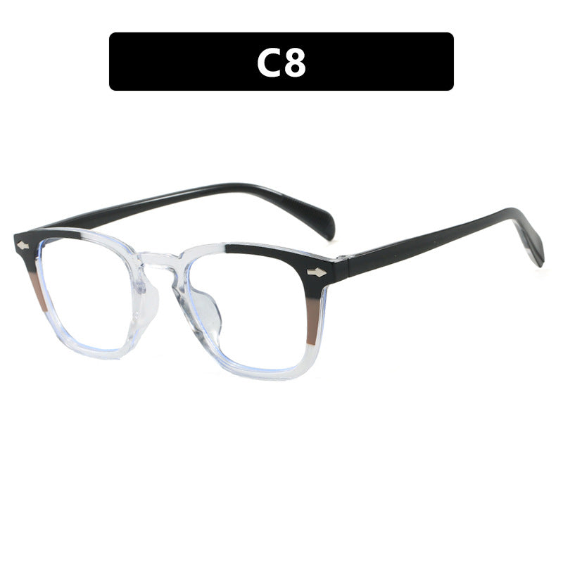 Damen moderne quadratische Sonnenbrille mit verspiegeltem UV-Schutz Karnz