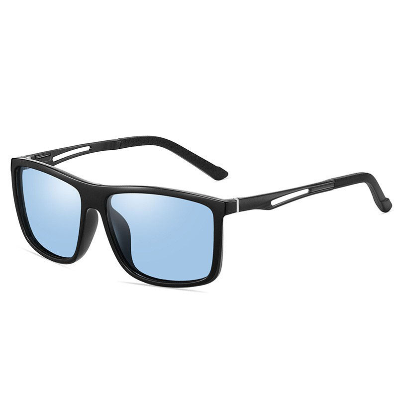 Herren Sportliche Sonnenbrille mit rutschfesten Bügeln und UV-Schutz Karnz