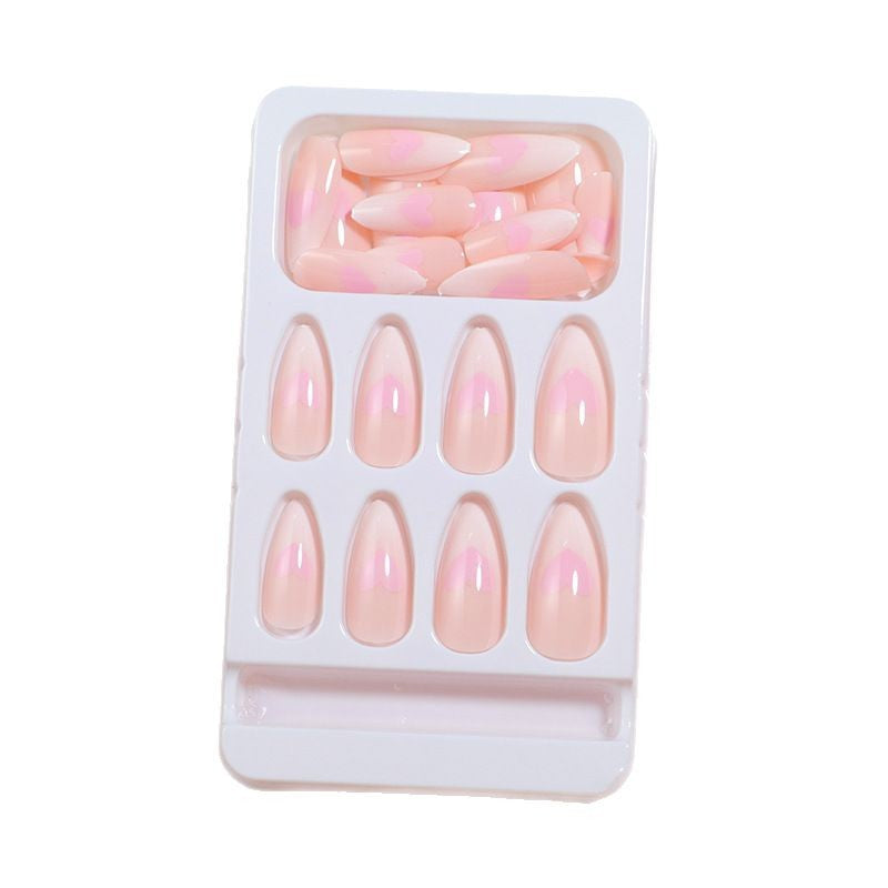 Herz-Akzent Press-On Nagelset Karnz