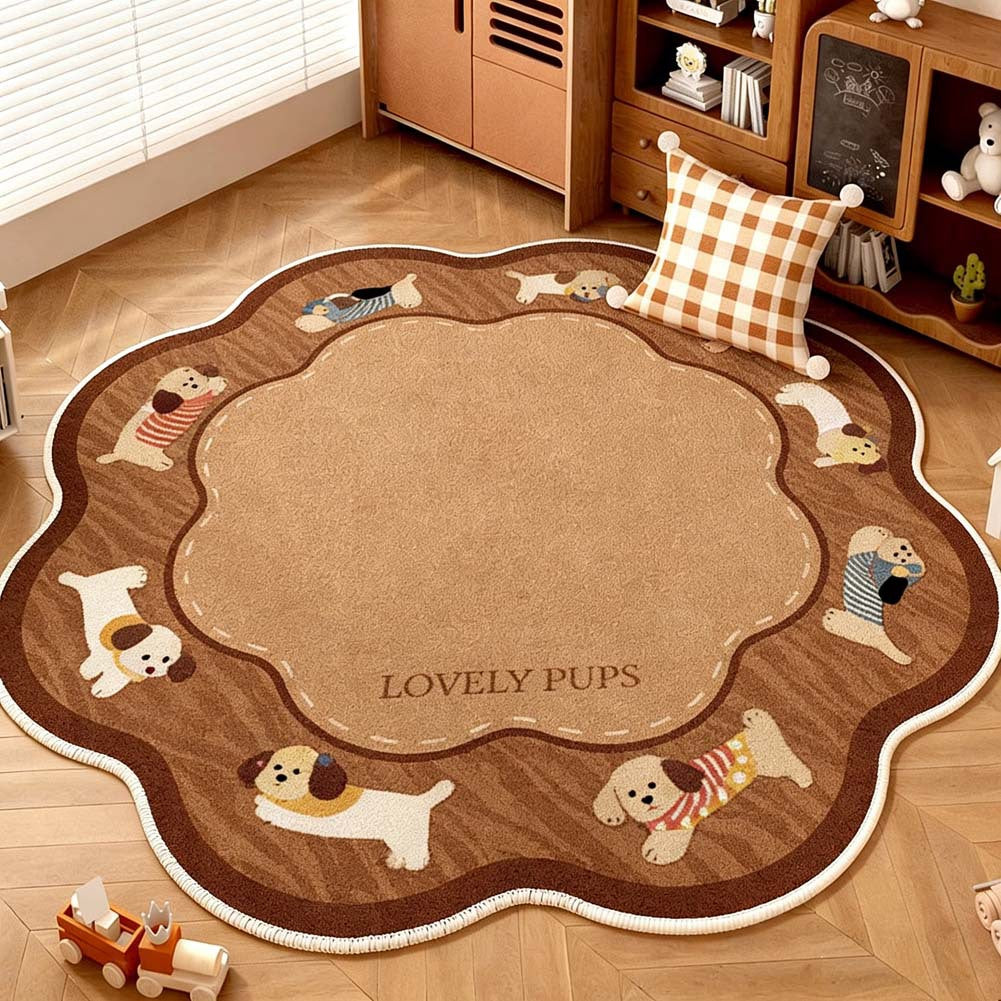 Verspielter Teppich für das Kinderzimmer