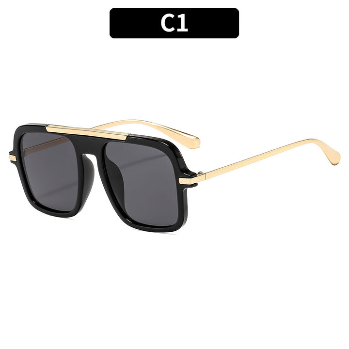 Eleganter Look Vintage-inspirierte geometrische Sonnenbrille