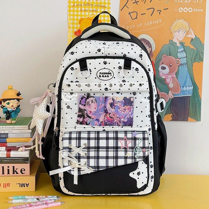 Stylische Grafikdesign-Schulrucksack Karnz