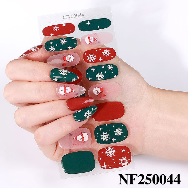 Festliche Nagelkunstaufkleber