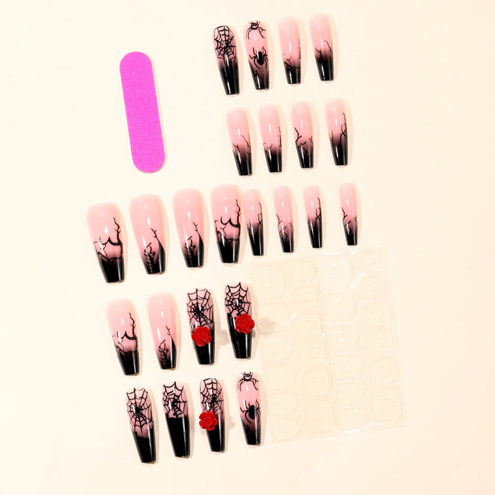 Gothic-inspirierte 3D Halloween-Nagelkunst-Erweiterungen Karnz