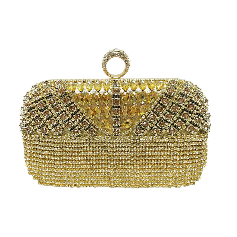 Kristallfringe Abendhandtasche