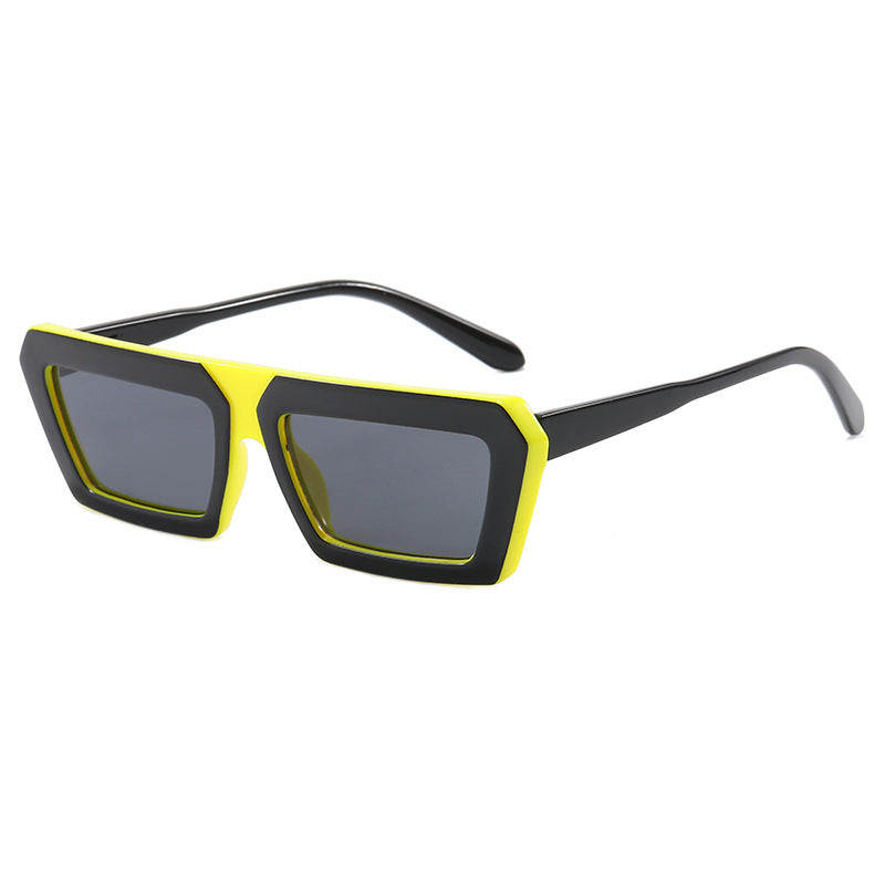 Damen modische Sonnenbrille mit markantem eckigen Rahmen und polarisierenden Gläsern Karnz